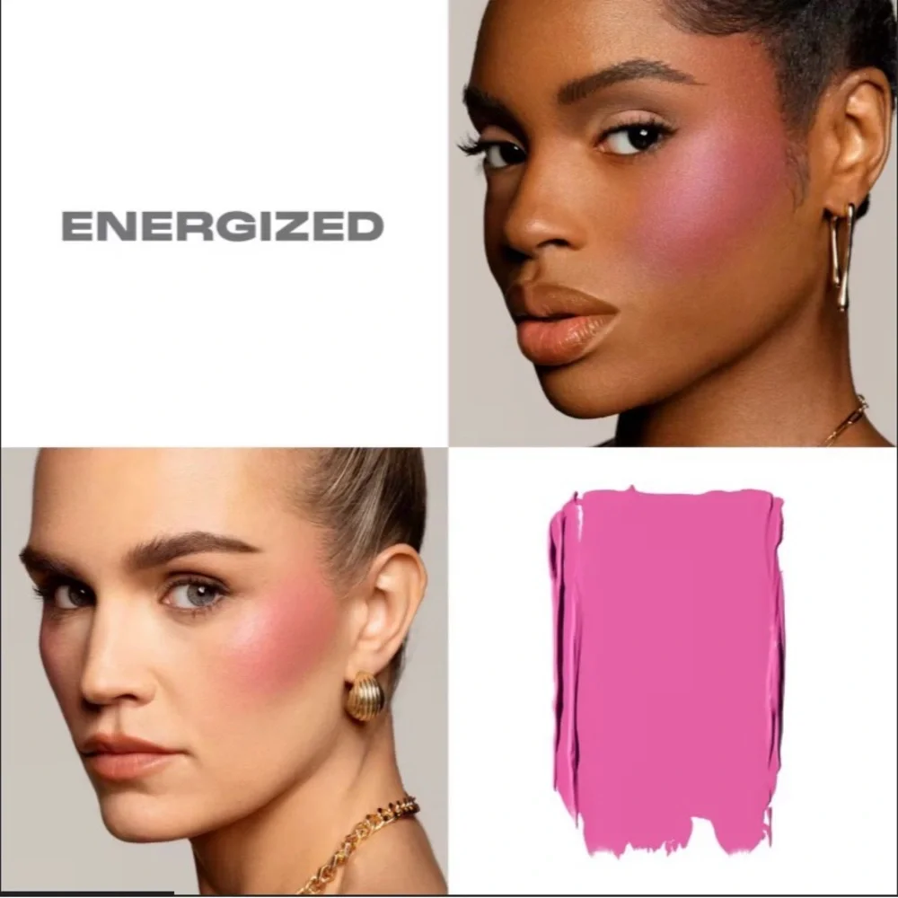 Morphe ENERGIZED Huephoric 3-1 silk blush Swirl Compact cream blush